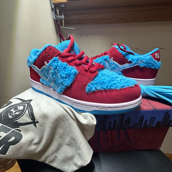 Air Reaperr spider men red and Blue Furry Sneakers